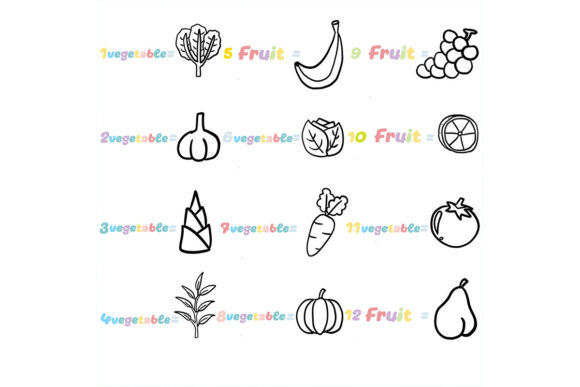 Download Procreate Brush Stamp | 21 Fruit and Veg - Stamp Collection
