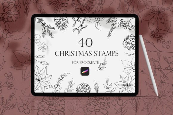 Download Christmas Procreate Stamps - Stamp Collection