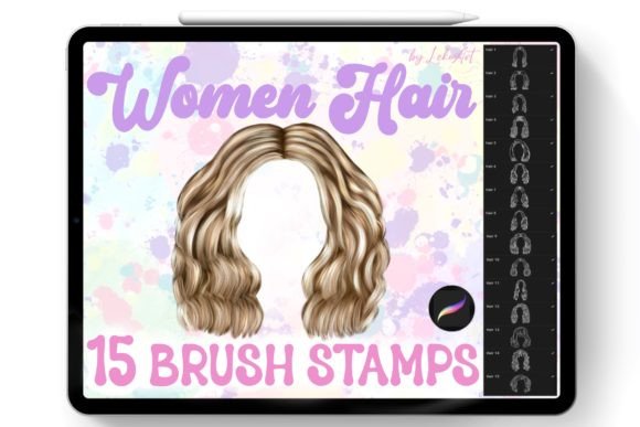 Download Hair Brush Stamp Procreate - Stamp Collection