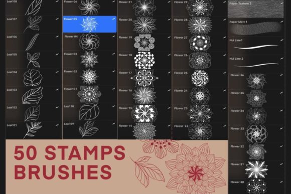 Download Procreate Mandala Stamps Brush - Stamp Collection