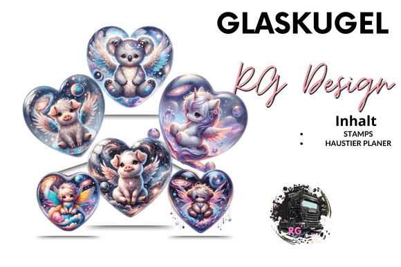 Download Glass Ball Stamps + Pet Planner German - Stamp Collection