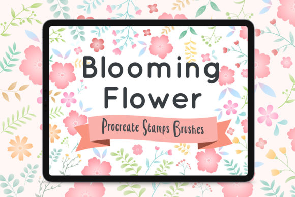 Download Procreate Stamps Brushes Blooming Flower - Stamp Collection