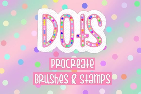 Download Rainbow Dots Procreate Brushes &amp; Stamps - Stamp Collection