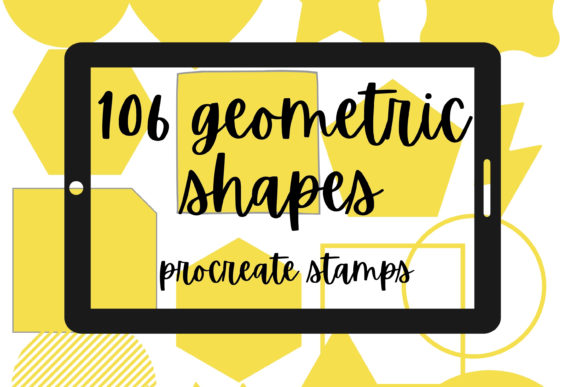 Download 106 Geometric Shapes Procreate Stamps - Stamp Collection