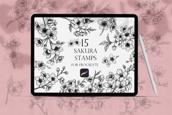 Download Sakura Procreate Stamps - Stamp Collection