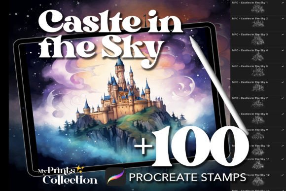 Download 100+ Procreate Castle in the Sky Stamps - Stamp Collection