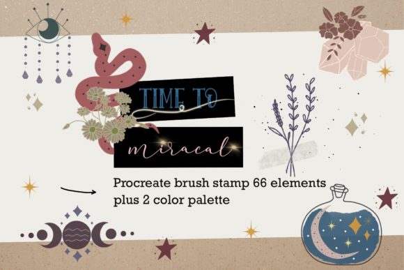 Download Time to Miracle 66 Procreate Brush Stamp - Stamp Collection