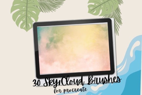 Download 30 Sky Stamps for Procreate - Stamp Collection