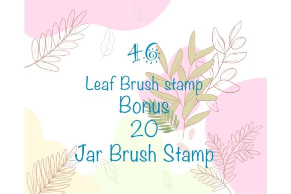 Download Procreate Brush Stamp Leaf and Bottles - Stamp Collection