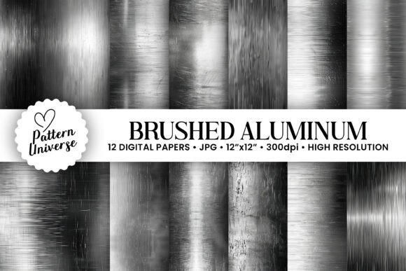 Download Brushed Aluminum Digital Papers - Digital paper Collection